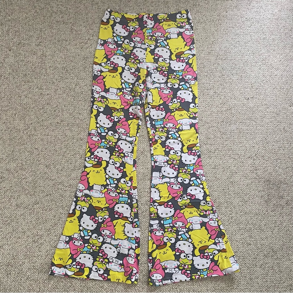 Hello Kitty Sanrio Flare Stretch Pants